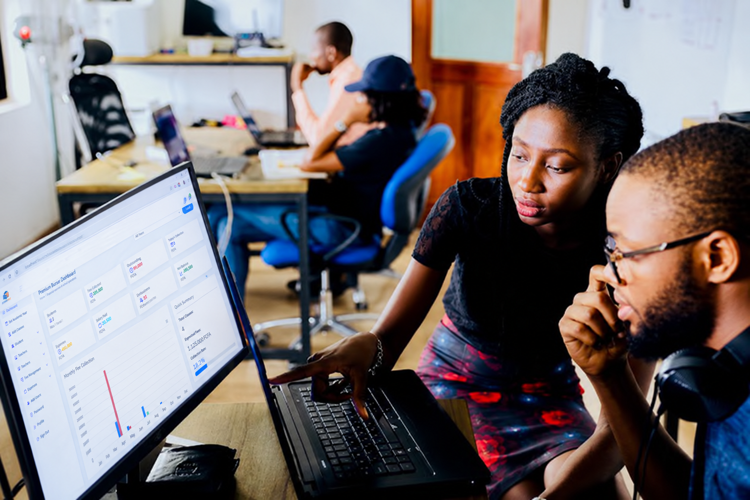 African Teacher and Students Digital Learning Platform